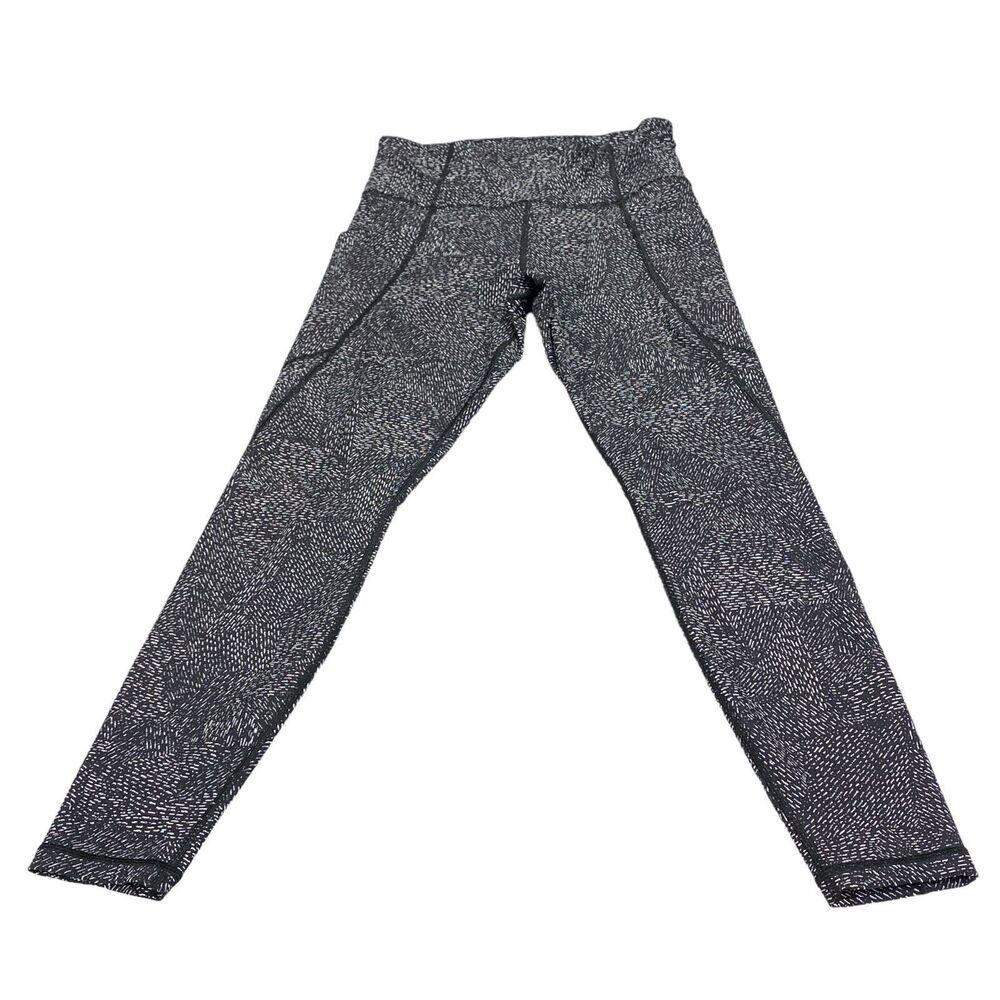 Athleta Womens Legging Size Small‎ Gray Pants Nylon And Spandex Stash Pockets
